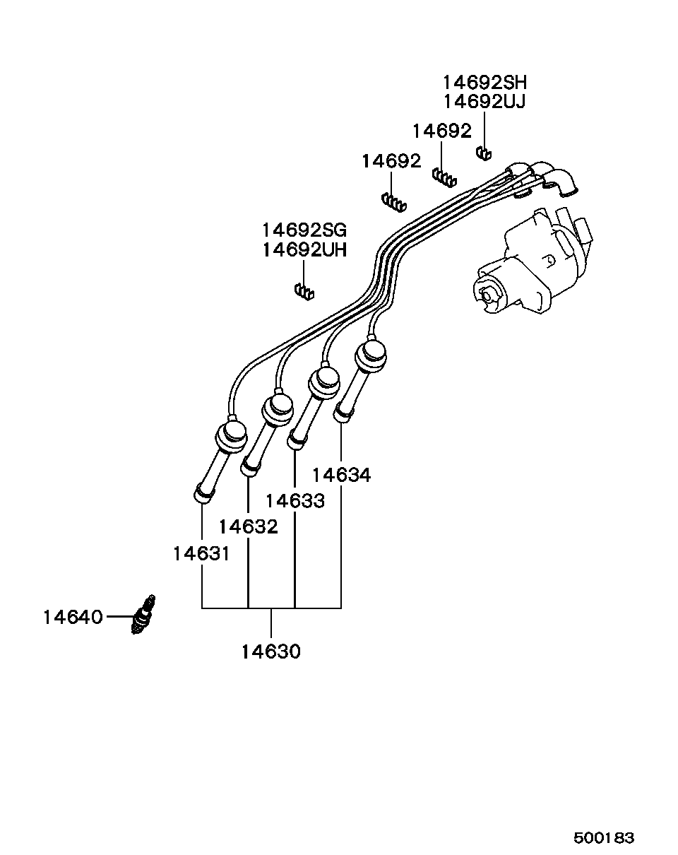 Proton MS851358 - Spark Plug parts5.com