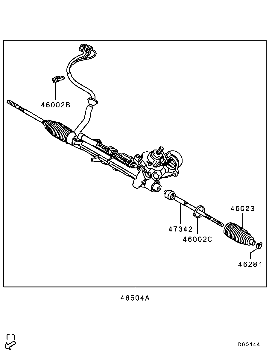 PEUGEOT 4422A048 - Inner Tie Rod, Axle Joint parts5.com