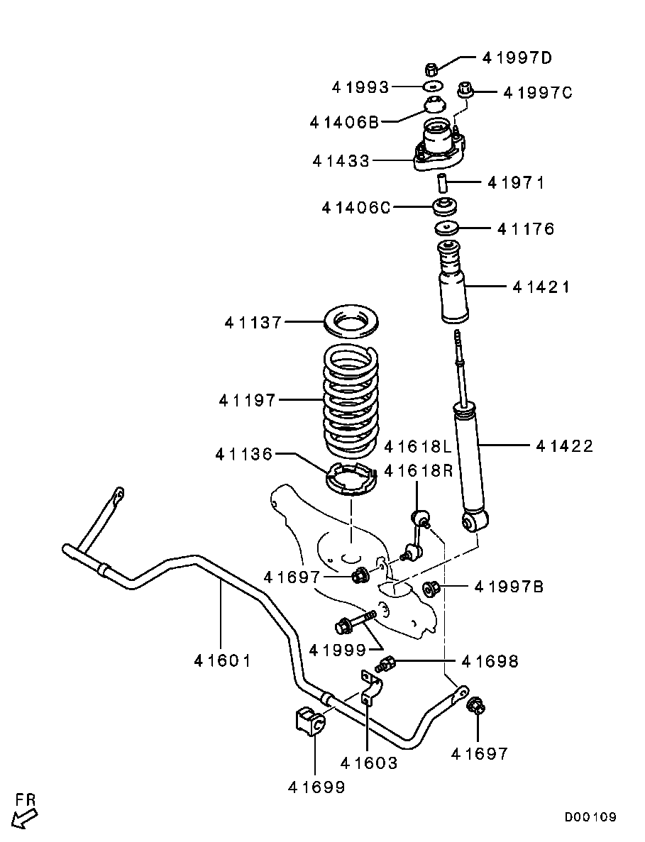 CITROËN MN184194 - Тяга / стойка, стабилизатор parts5.com