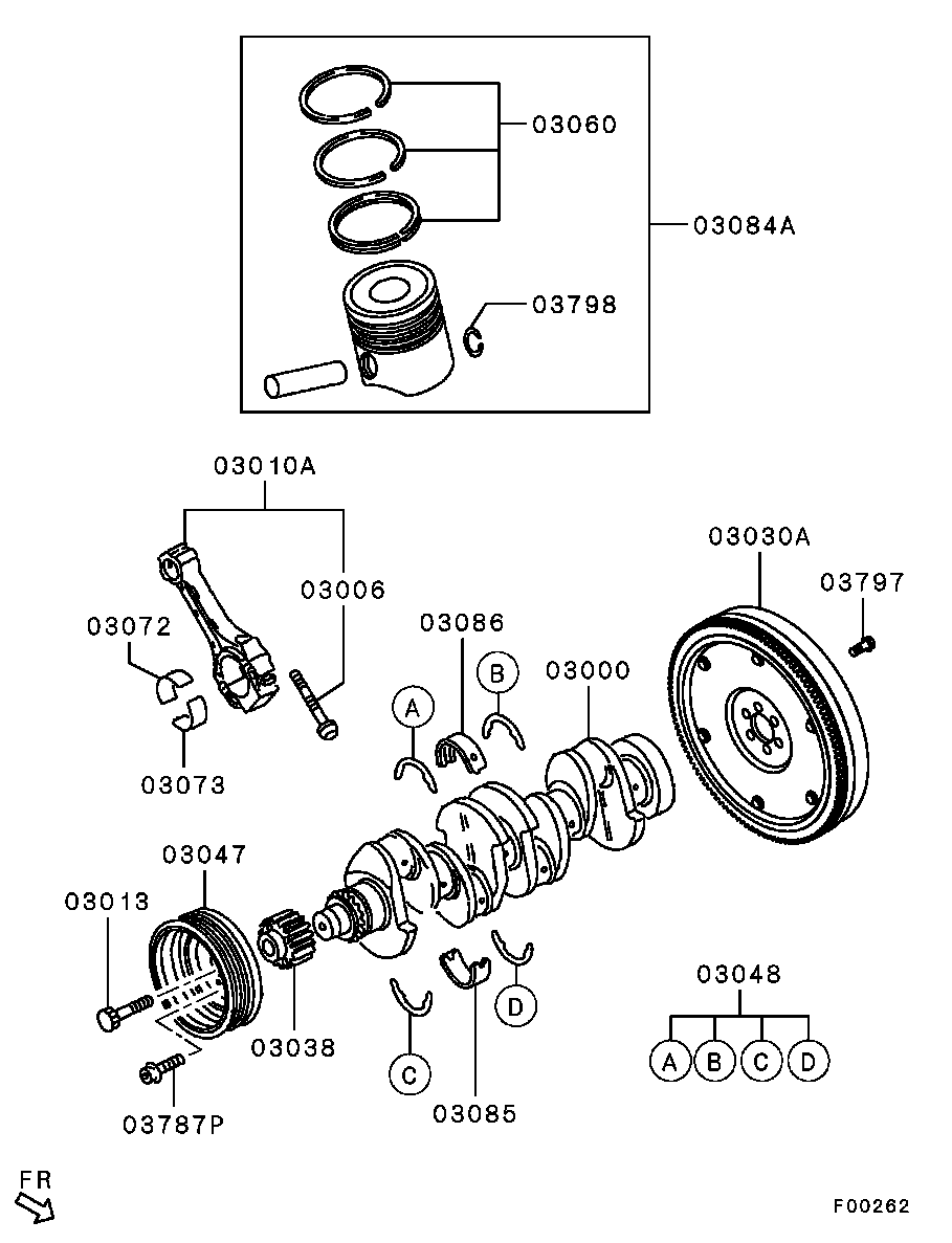 Mitsubishi MN980049 - Шкив коленчатого вала parts5.com