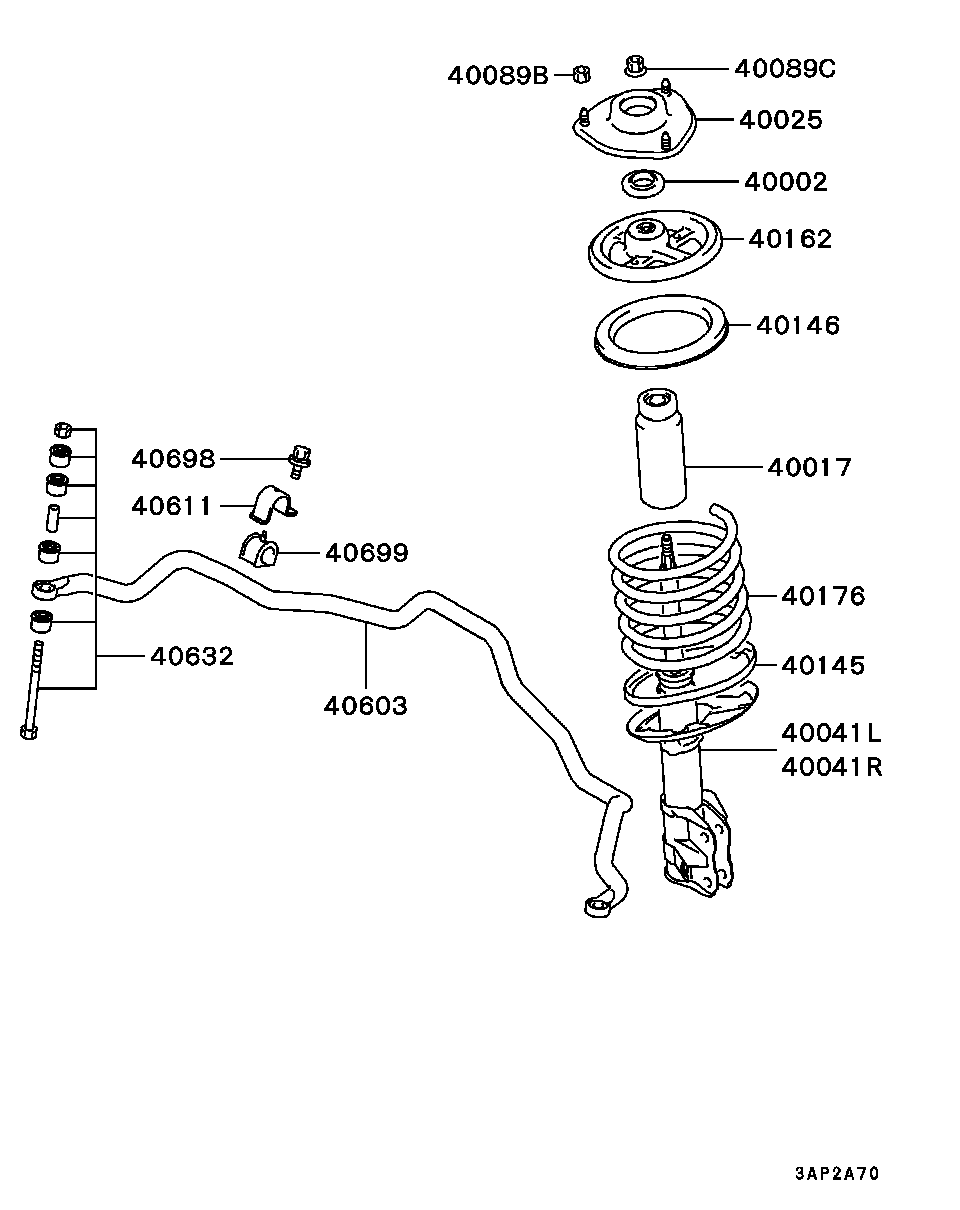 Mitsubishi MR316535 - Подшипник качения, опора стойки амортизатора parts5.com