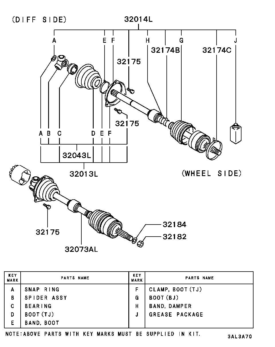 Mitsubishi MR911158 - Пыльник, приводной вал parts5.com