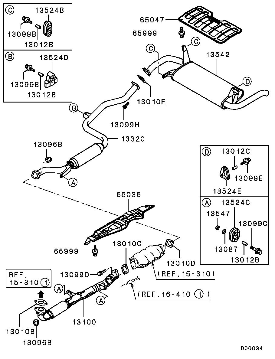 Mitsubishi MR224267 - Прокладка, труба выхлопного газа parts5.com