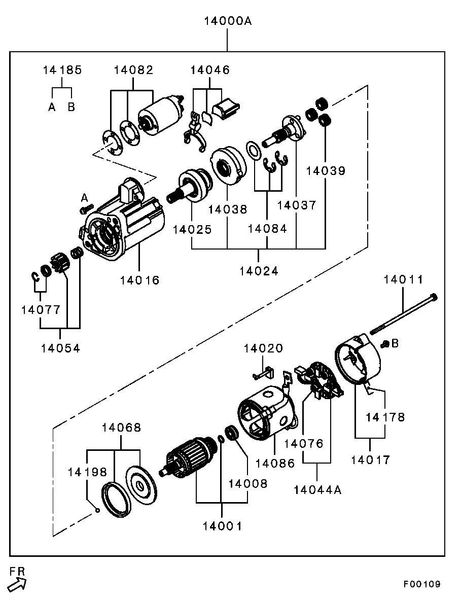 Mitsubishi MD619996 - SWITCH KIT,STARTER MAGNETIC parts5.com