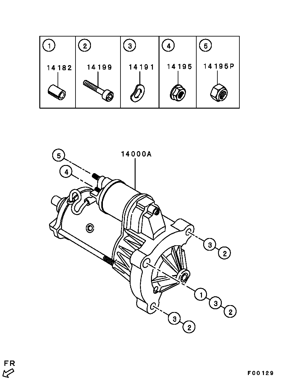 Mitsubishi 1810A101 - Стартер parts5.com