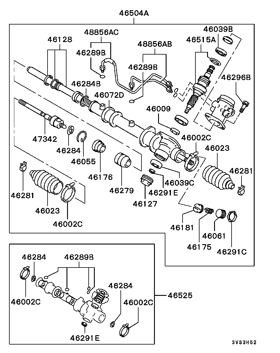 Mitsubishi MB35 0581 - Комплект пыльника, рулевое управление parts5.com