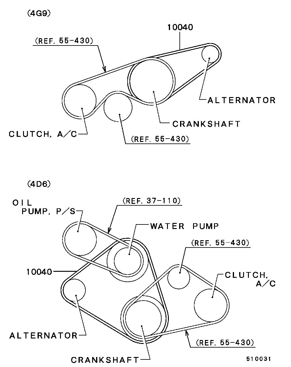 Daihatsu MD163032 - Поликлиновой ремень parts5.com