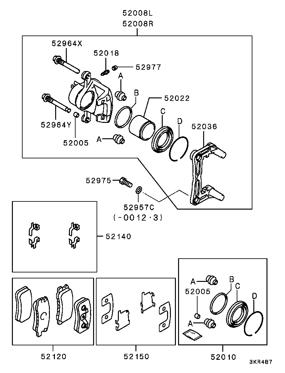 NISSAN MN102628 - Тормозные колодки, дисковые, комплект parts5.com