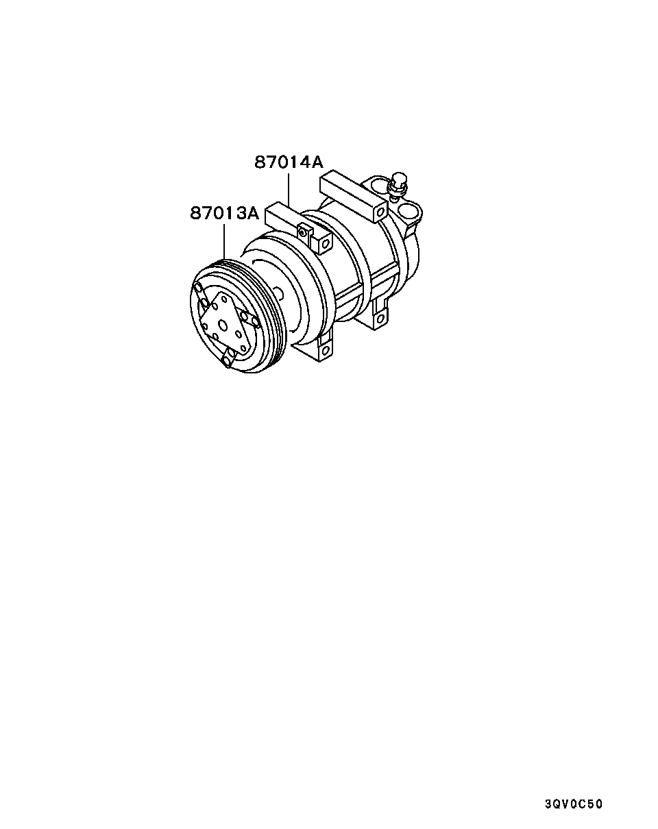 Mitsubishi MR250810 - Компрессор кондиционера parts5.com