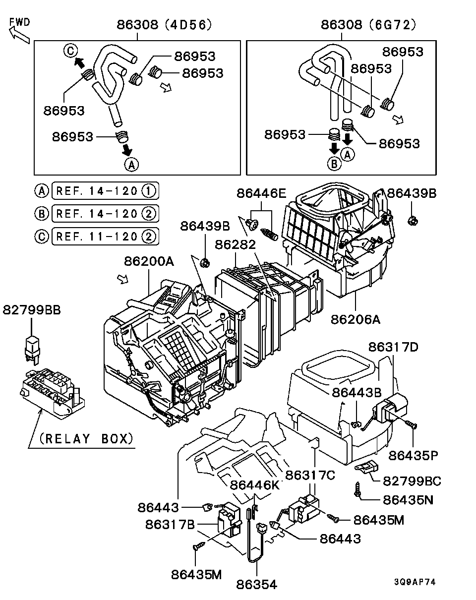 Chrysler MR588567 - Реле, противотуманная фара parts5.com