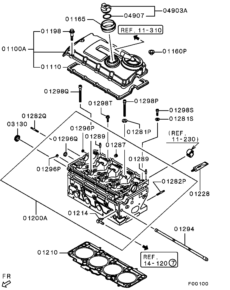 Mitsubishi MN980024 - Пробка антифриза parts5.com