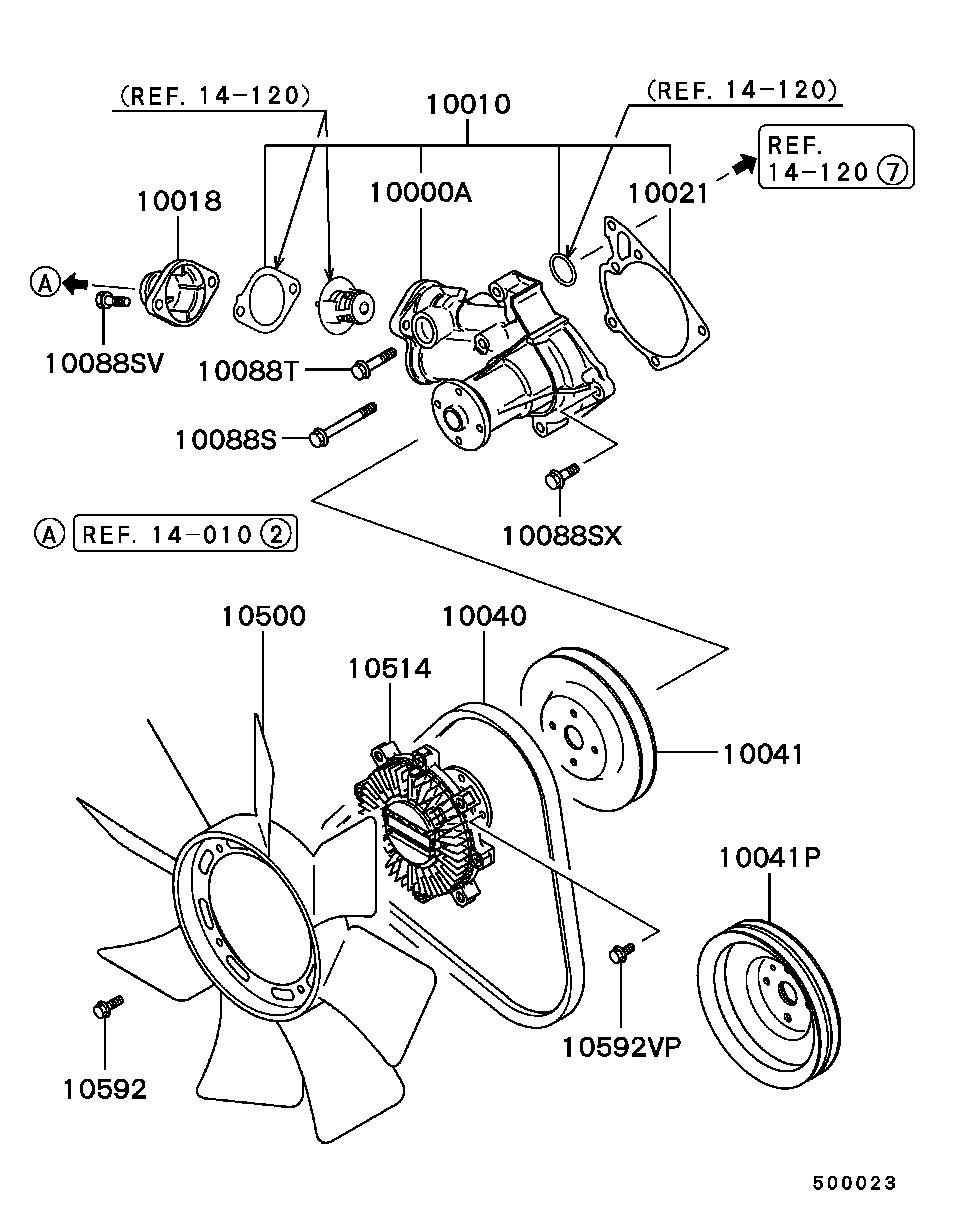 Mitsubishi MD130961 - Клиновой ремень, поперечные рёбра parts5.com