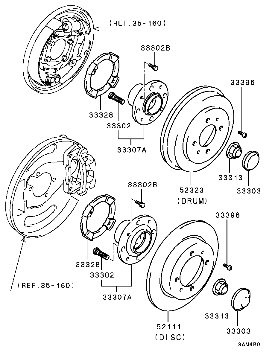 Mitsubishi MR913846 - Тормозной диск parts5.com