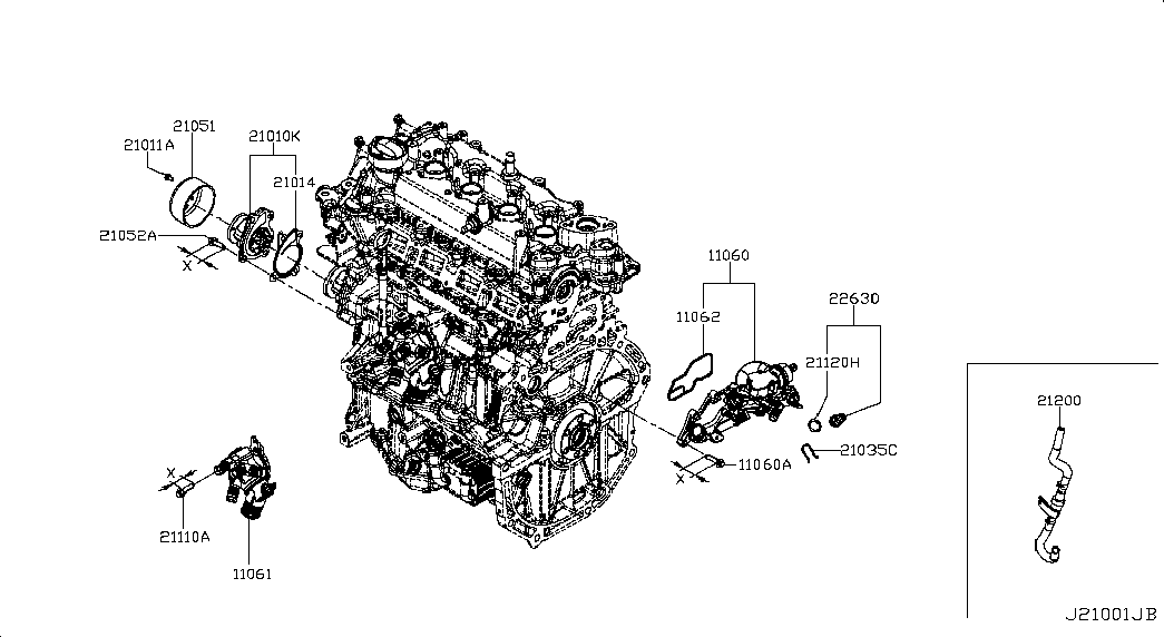 NISSAN 2263000Q0K - Датчик, температура охлаждающей жидкости parts5.com