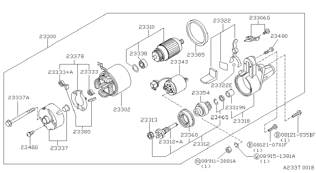 NISSAN 23378-M8011 - Кронштейн, угольная щетка parts5.com