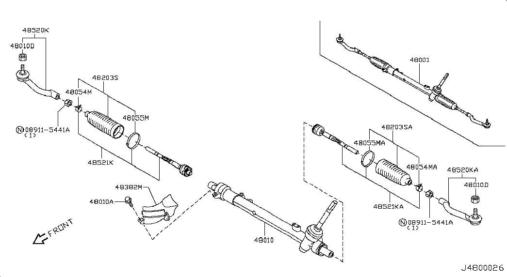 RENAULT D8 52 0JY 00A - Наконечник рулевой тяги, шарнир parts5.com