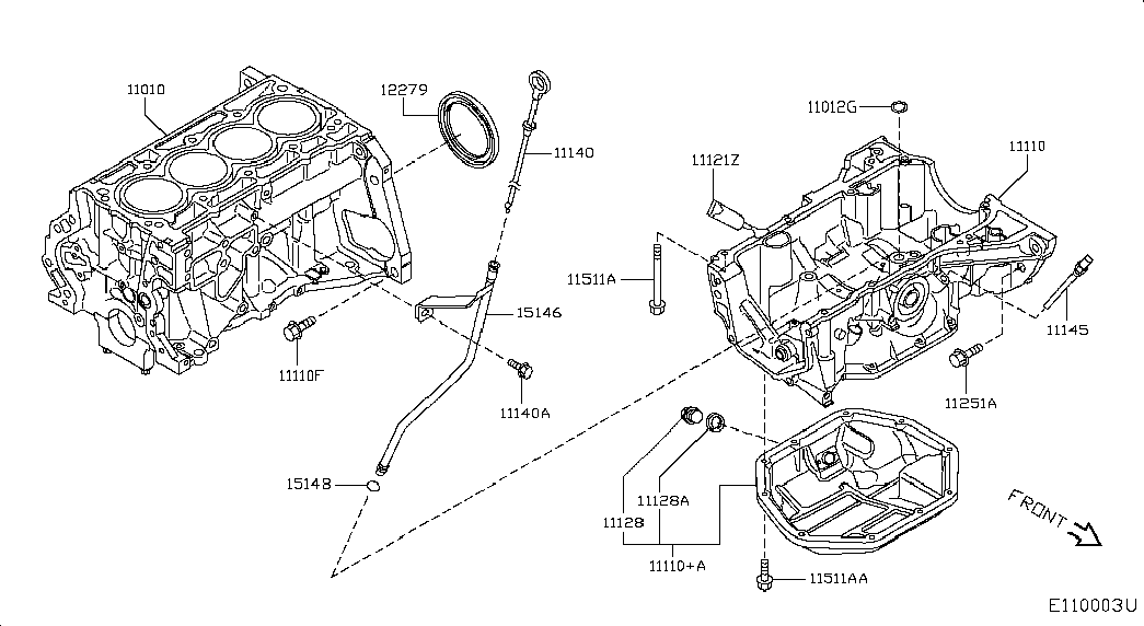 NISSAN 12279-ED000 - Уплотняющее кольцо, коленчатый вал parts5.com