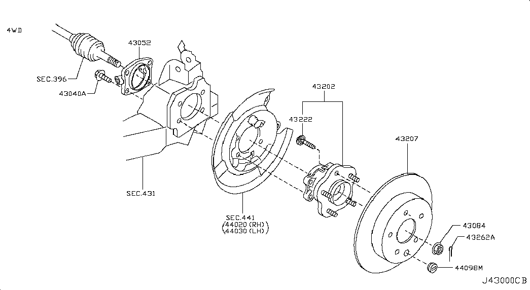 Infiniti 432068H702 - Тормозной диск parts5.com