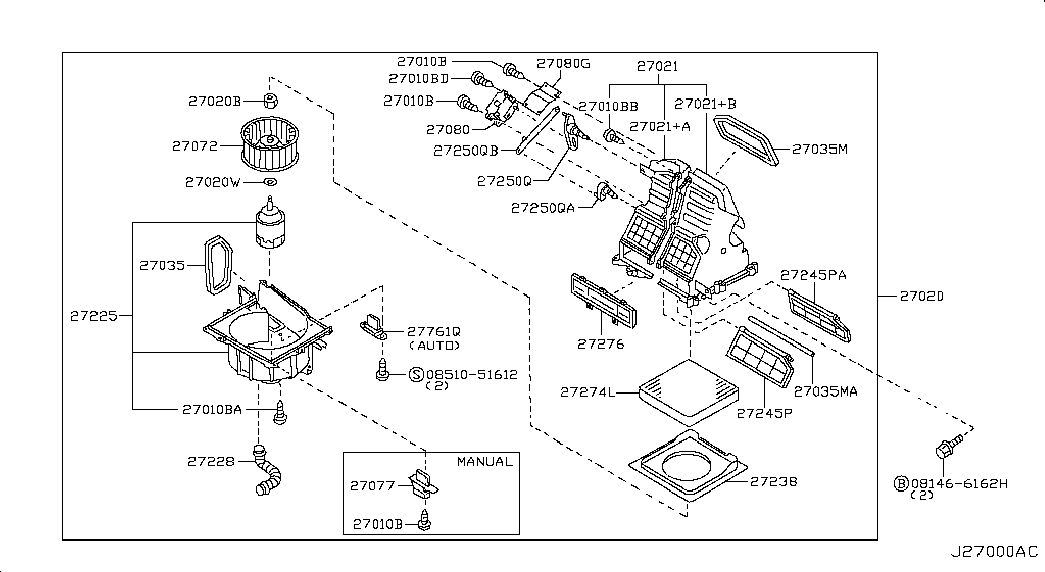 NISSAN 272388M200 - Фильтр воздуха в салоне parts5.com