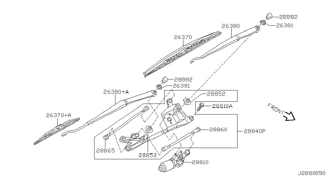 NISSAN 28890-EQ310 - Limpiaparabrisas parts5.com