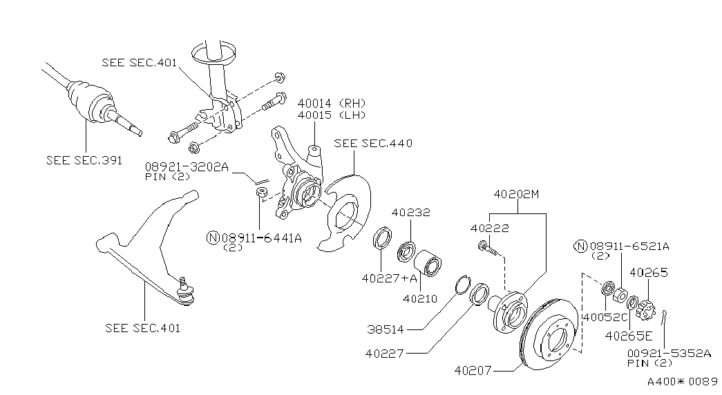 NISSAN 4322221B00 - Болт для крепления колеса parts5.com