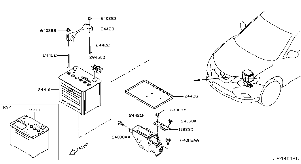 NISSAN 24410-JD22A - Starter Battery parts5.com