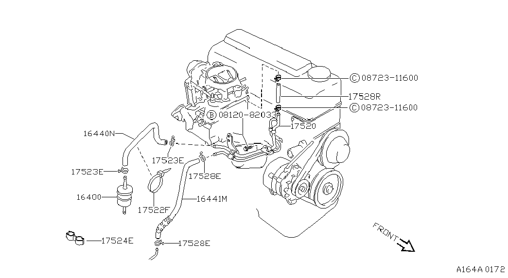 NISSAN 16400-V2700 - Топливный фильтр parts5.com