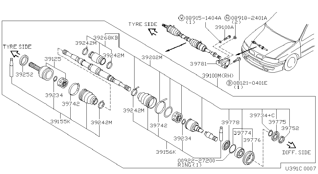 Berliet 39241-2F225 - Пыльник, приводной вал parts5.com