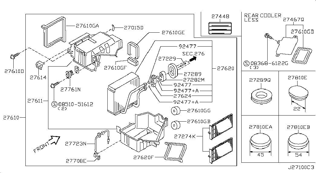 NISSAN 27275 31U25 - Фильтр воздуха в салоне parts5.com