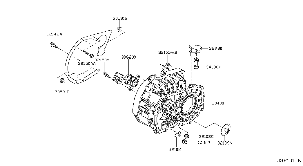 Nissan (Dongfeng) 3062000Q0J - Центральный выключатель, система сцепления parts5.com