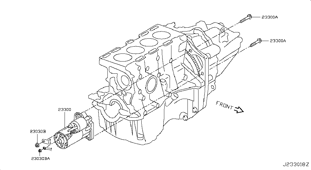 NISSAN 23300-00Q2C - Стартер parts5.com