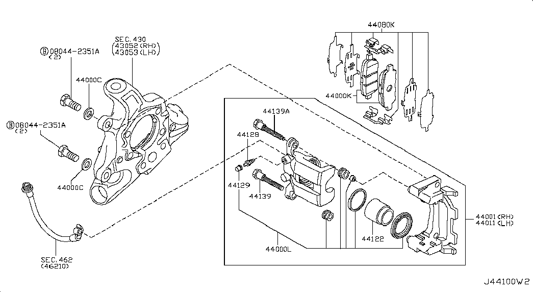 RENAULT D4M609N00A - Тормозные колодки, дисковые, комплект parts5.com