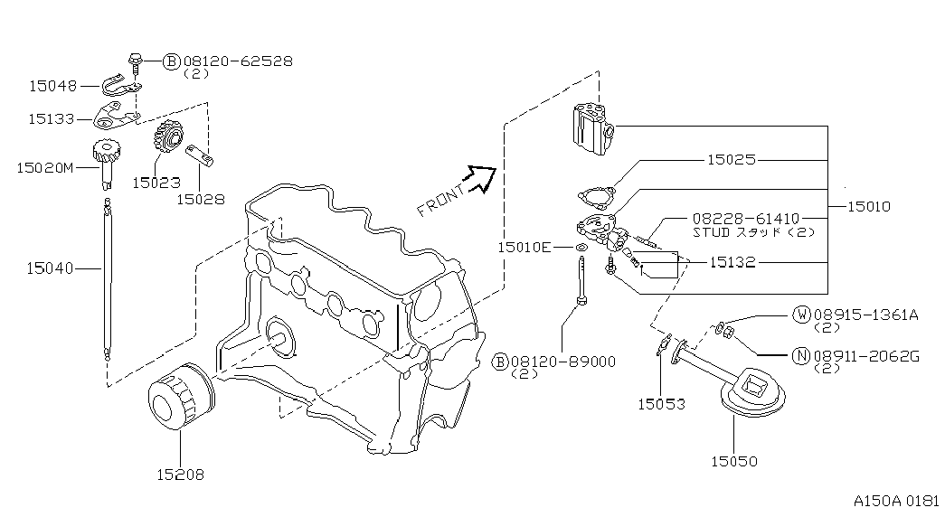 NISSAN 15208-01B01 - Масляный фильтр parts5.com