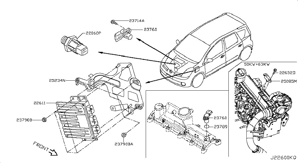 RENAULT 23 76 000 QAD - Датчик импульсов, коленвал parts5.com