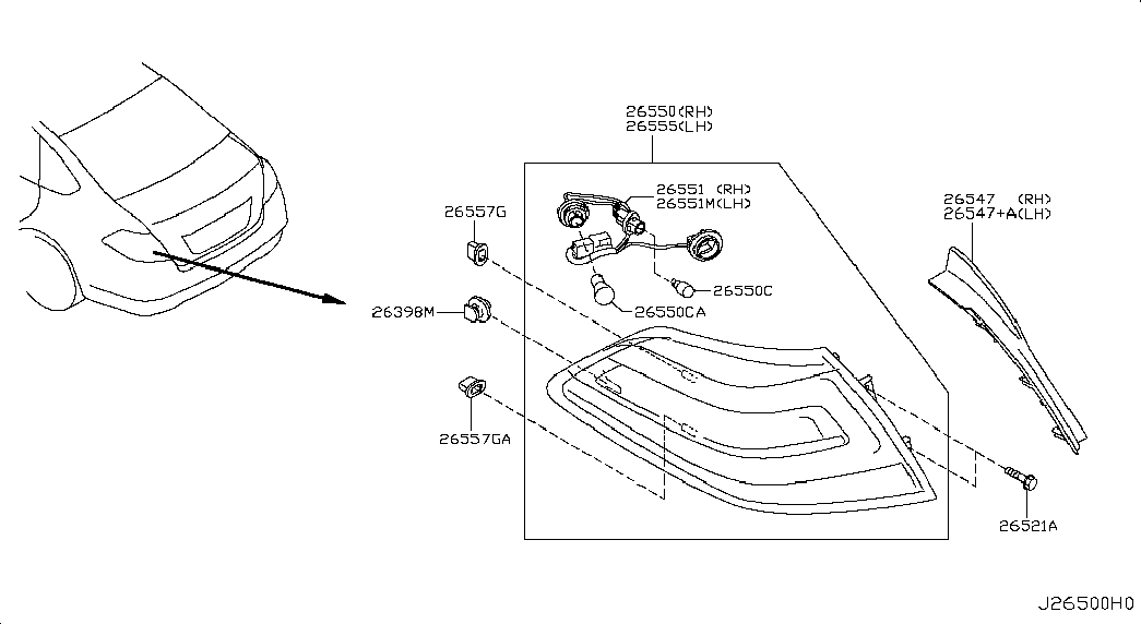 NISSAN 26271-89919 - Лампа накаливания, фонарь указателя поворота parts5.com