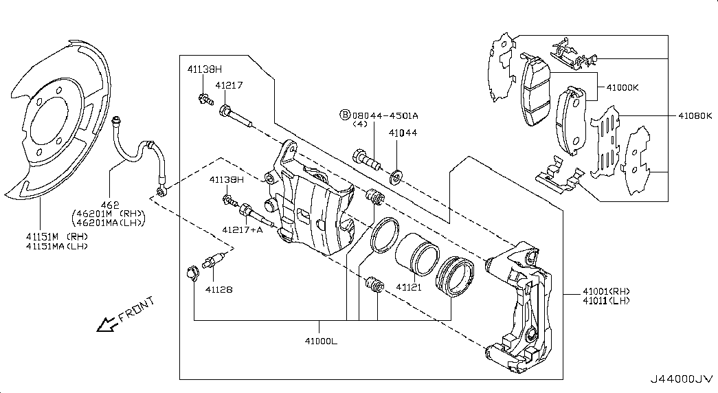 Infiniti 411219W000 - Поршень, корпус скобы тормоза parts5.com