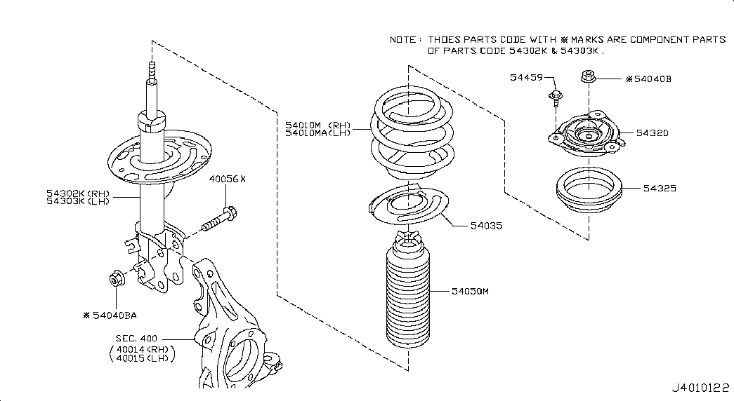 NISSAN 54588-ED00A - Тяга / стойка, стабилизатор parts5.com