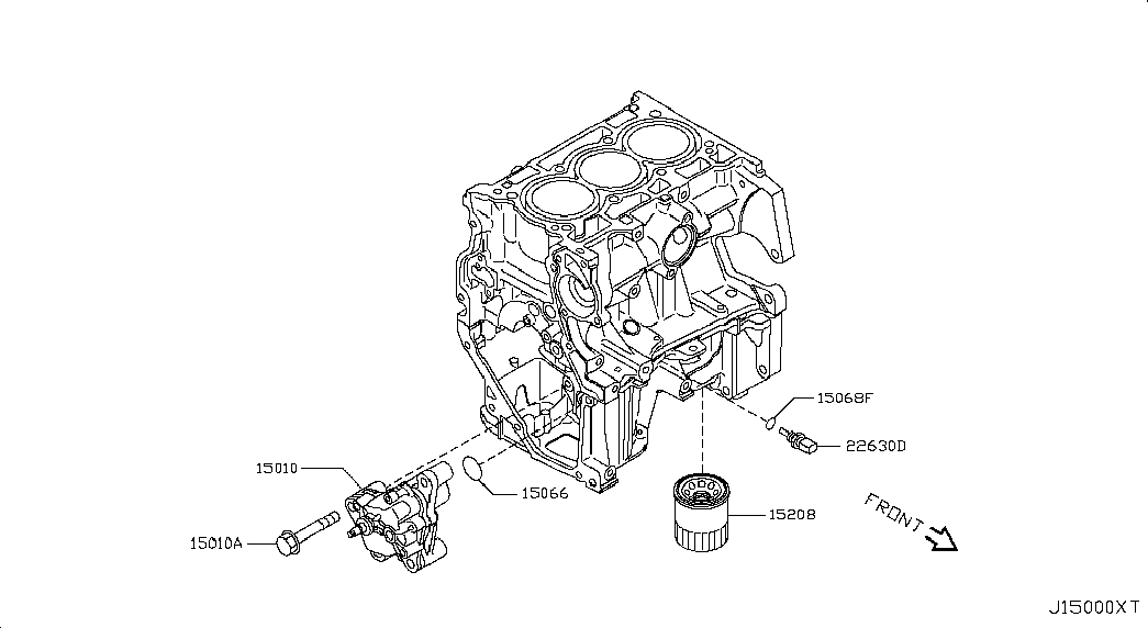 NISSAN 15208-1HC0A - Filtro de aceite parts5.com