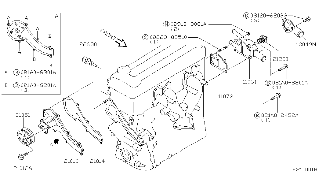 NISSAN 21200-9F600 - Термостат, охлаждающая жидкость parts5.com