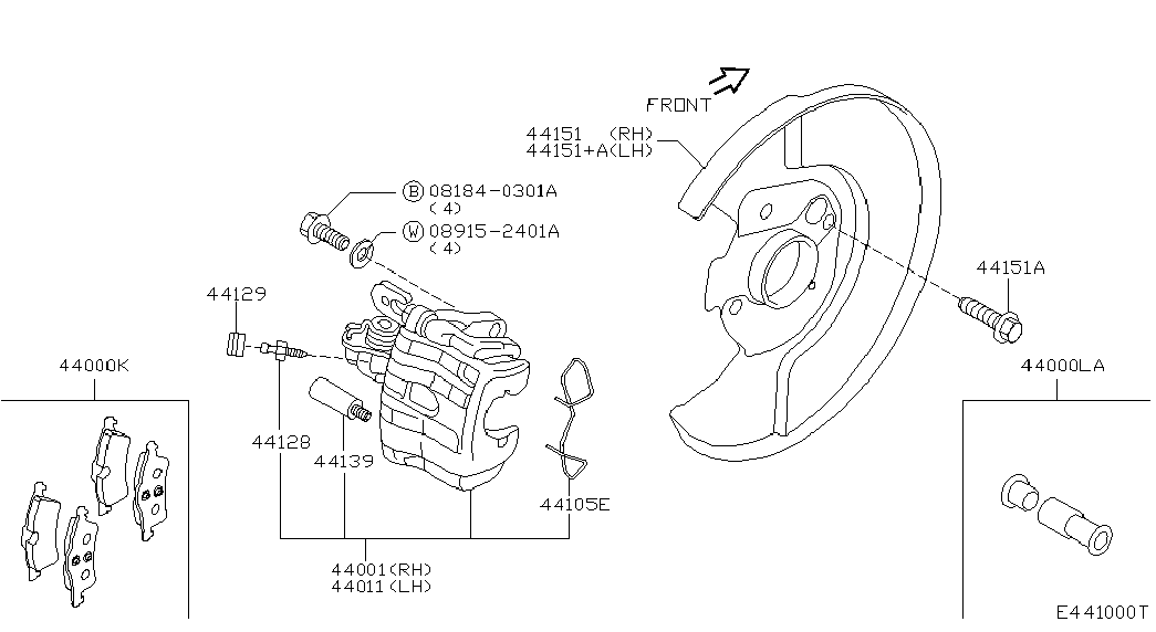 NISSAN 41142-9F525 - Ремкомплект, тормозной суппорт parts5.com