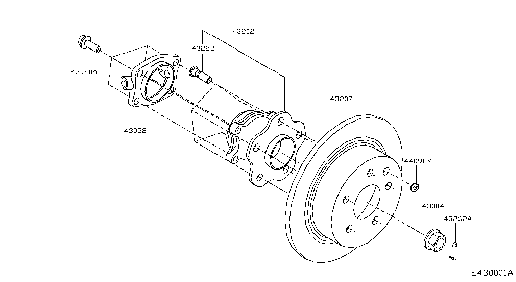 NISSAN 43202-JG200 - Комплект подшипника ступицы колеса parts5.com