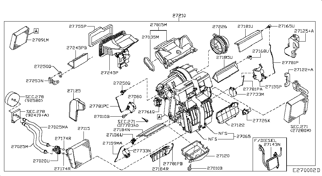 RENAULT 27140AX70A - Теплообменник, отопление салона parts5.com