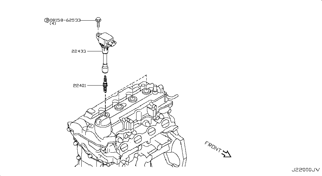 NISSAN 22401-EA014 - Spark Plug parts5.com