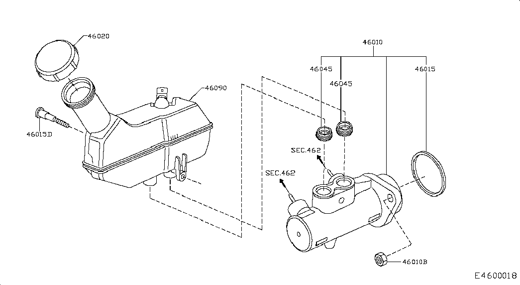 NISSAN 46020AX700 - Крышка, бачок тормозной жидкости parts5.com