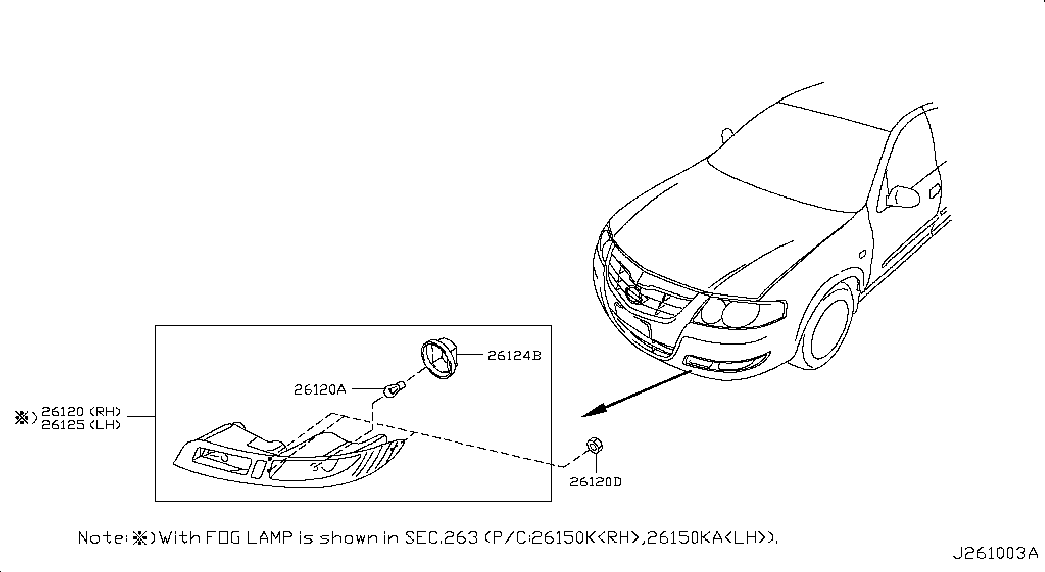 NISSAN 26261-95F0A - Bulb, indicator parts5.com