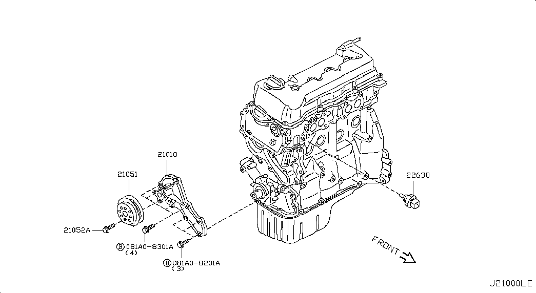 NISSAN 22630-95F0B - Датчик, температура охлаждающей жидкости parts5.com