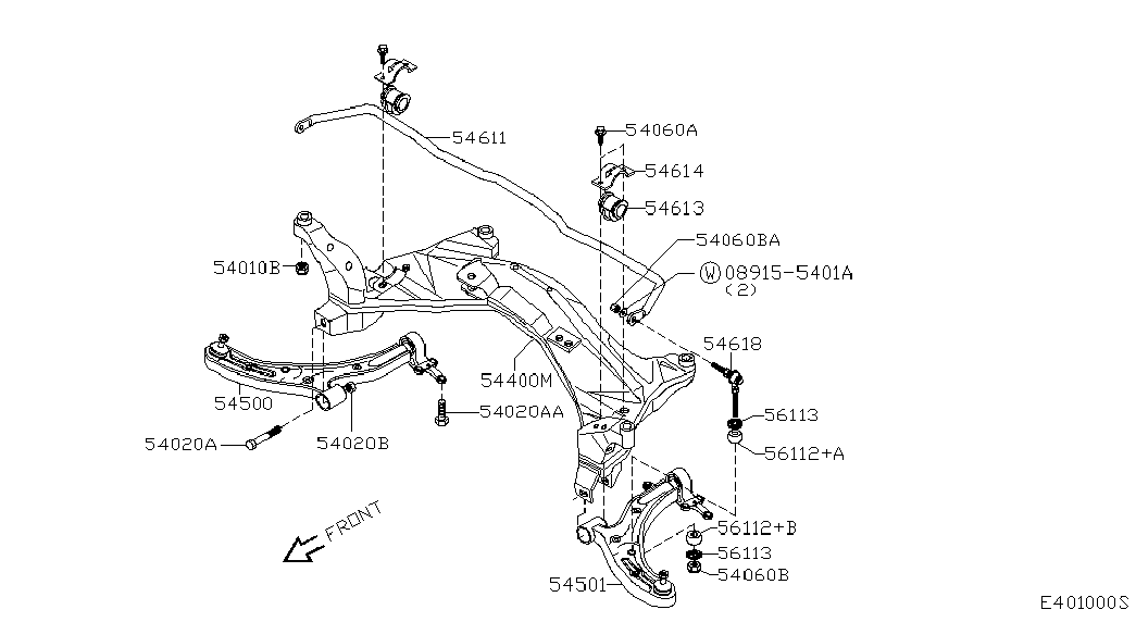 NISSAN 54501-BM410* - Track Control Arm parts5.com