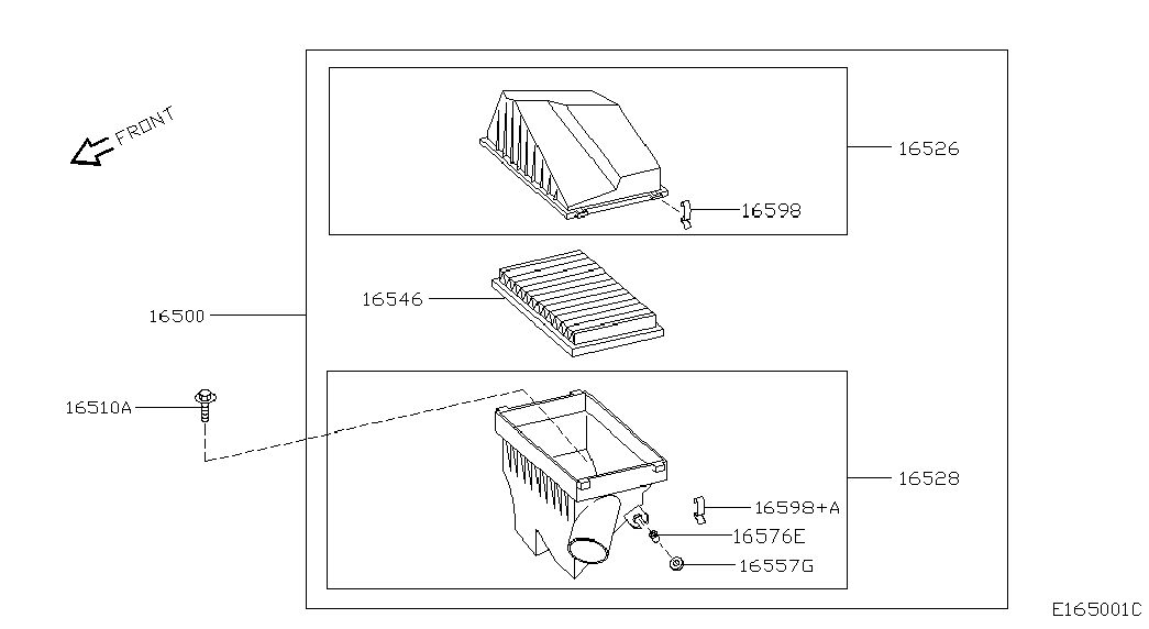 NISSAN 16546-3J400 - Воздушный фильтр parts5.com