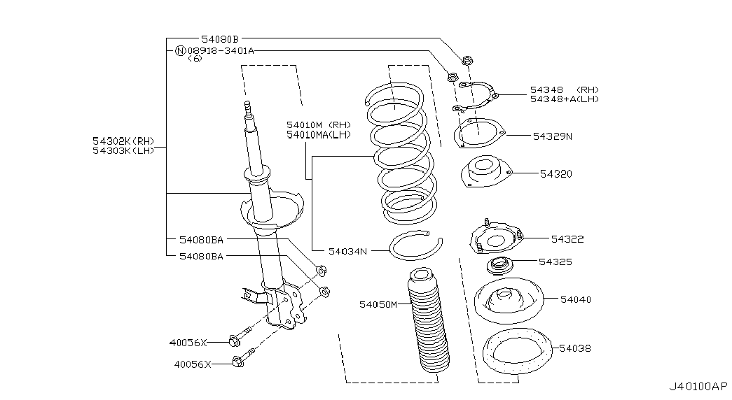 NISSAN 54302-EQ025 - Амортизатор parts5.com