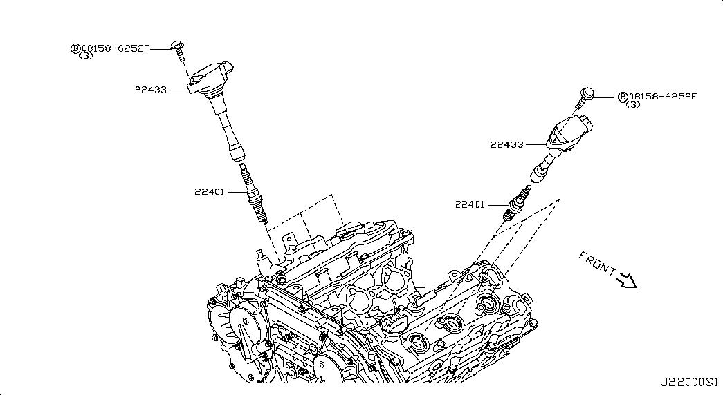 Infiniti 22401-EW61C - Свеча зажигания parts5.com